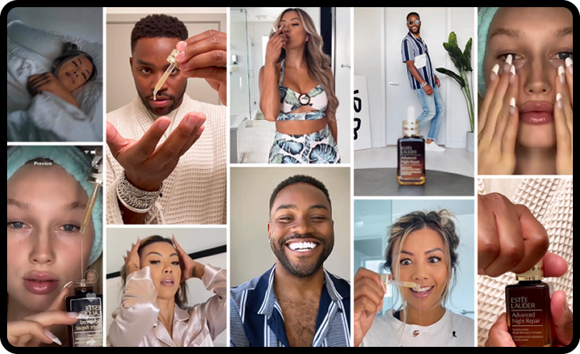Collage of Screenshots of TikTok UGC